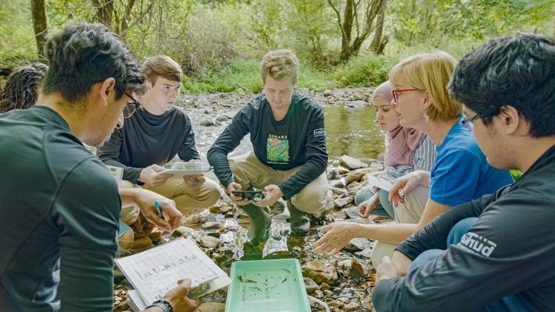 A group of students travel along the Danube River to learn more about its landscape issues impacting its sustainability.
